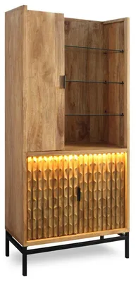 Produktbild von KEYWEST Schrank 3 Türen / 3 Glasböden / Licht