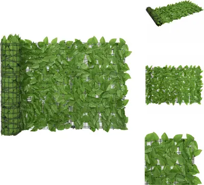 Image de vidaXL Paravent de balcon avec feuilles vertes 300x75 cm - Parasols & ombrelles