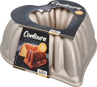 Produktbild von BIRKMANN Gugelhupfform Herz, Ø 25 x H 10 cm, Aluguss, Mit Antihaftbeschichtung & Rezept, 887015
