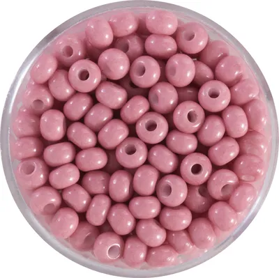 Produktbild von Rocailles, satte Farben, 4,5mm Hellrosa