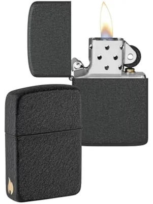 Produktbild von Zippo Sturmfeuerzeug 1941 Black Crackle Nachfüllbar Windfest Geschenkbox USA