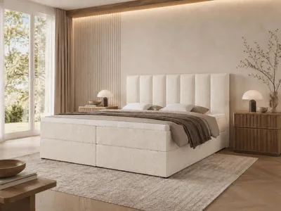 Produktbild von Emlar Boxspringbett Bella 160x200 - Bett mit Matratze und Topper - Boxspringbett mit Bettkasten und Matratze - Boxspringbett Beige (Quelle 02)