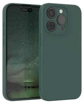 Produktbild von EAZY CASE - TPU Hülle für Apple iPhone 15 Pro, TPU Case stoßfeste Handyhülle, weiches Cover mit Kameraschutz, Silikonhülle in Grün