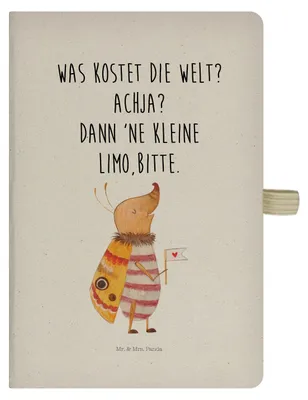 Produktbild von Mr. & Mrs. Panda Adressbuch Nachtfalter Fähnchen - Transparent - Geschenk, Niedlich, notizbuch, Käfer, Spruch Witzig, Skizzenbuch, Lustige Sprüche, Tagebuch, Kladde, Süß