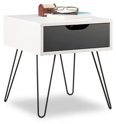 Image de Table de chevet avec tiroir et design moderne