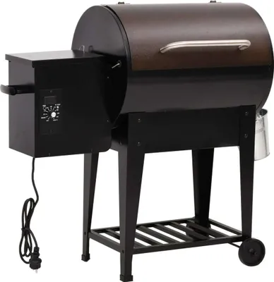 A vidaXL pellet grill is shown against a white background.