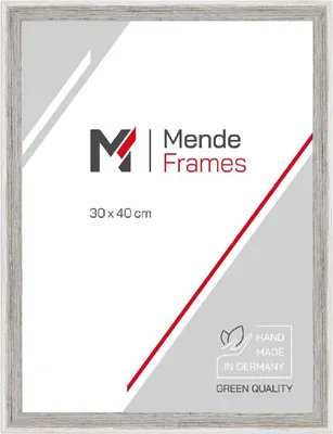 Produktbild von MendeFrames Holzrahmen H790 Strandhaus 15x15 cm weiß Museumsglas