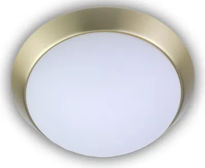 Produktbild von Niermann LED 16W Deckenleuchte Opal matt Glas, Messing matt, 45cm, warmweiss, Germany