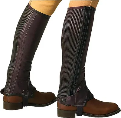 Produktbild von Equitheme Leder Halbe Chaps Braun M Braun M