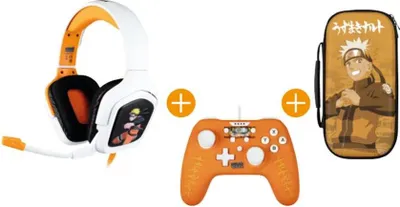 Produktbild von Konix Naruto, Gamepad, Nintendo Switch, Nintendo Switch Lite, PC, D-Pad, Home button, Menü-Taste, Schaltfläche Start, Turbo-Taste, Analog / Digital, Kabelgebunden, USB