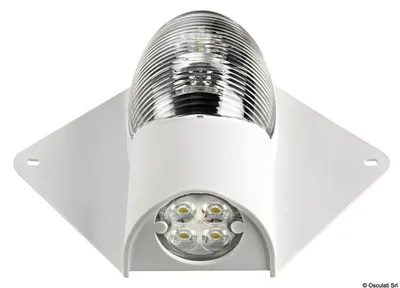 Immagine prodotto di Luce di navigazione e di coperta a LED 12/24V alloggiamento bianco, 1 pezzo