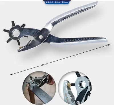 Zdjęcie produktu dla BRILLIANT TOOLS Szczypce rewolwerowe Ø 2,5 - 3,0 - 3,5 - 4,0 - 4,5 - 5,0 mm - BT066902
