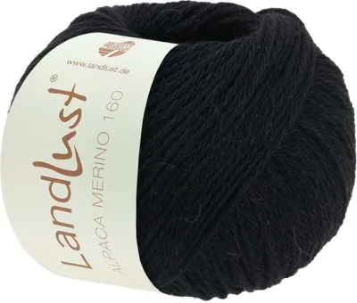 Produktbild von Lana Grossa Landlust Alpaka Merino 160 410 Schwarz 50g