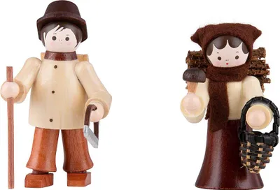 Produktbild von Thiel-Figuren Waldleute (2-teilig - natur - 6cm) von Romy Thiel