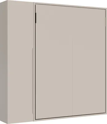 Produktbild von Itamoby -  Französisches vertikales Klappbett Versia Sofà 140 mit 1-türigem Kleiderschrank links Argilla