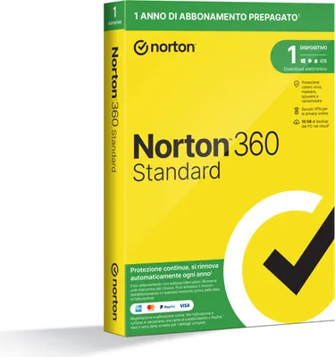 Produktbild von Norton 360 Standard Antivirus-Sicherheit 1 Lizenz(en) 1 Jahr(e)