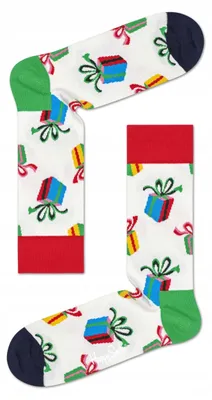 Produktbild von Happy Socks Present Weihnachtssocken für Herren, Größe 41-46