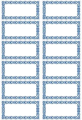 Produktbild von HERMA Küchenetiketten Neutral 4 Blatt / 48 Etiketten, Blau, Weiß, Rechteck, Permanent, 4 Blätter, 48 Stück(e)