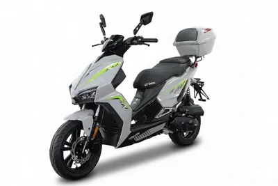 Produktbild von Motorroller Matador A7, 50ccm 25 km/h, Euro 5, grau-grün mit Top Case, GT Union