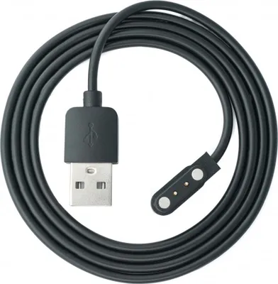 Produktbild von SYSTEM-S USB 2.0 Kabel in Schwarz Ladekabel für Xiaomi IMILAB KW66 Smartwatch