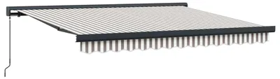 Obrázok produktu pre vidaXL Rozťahovacia markíza, svetlošedá a biela, 300 x 250 cm