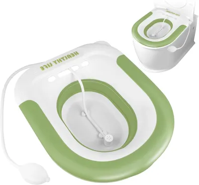 Productafbeelding van Draagbaar Bidet voor het Toilet met Spoelbak en Inklapbaar - Postpartumverzorging en Verlichting voor Zwangere Vrouwen