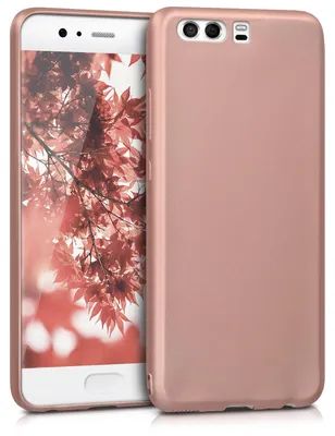 Produktbild von kwmobile Handyhülle für Huawei P10 Hülle - Silikon Case metallisch schimmernd - Schutzhülle Cover - Metallic Rosegold