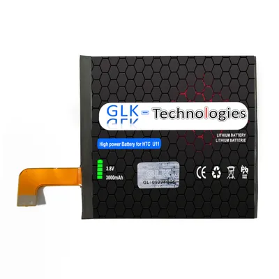 Produktbild von GLK-TECHNOLOGIES für original Akku für HTC U11 Batterie B2PZC100 N E U PRO