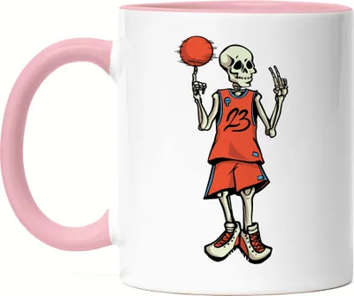 Produktbild von Basketball Tasse Rosa Sport Mannschaft Spieler Basket Korb Teamsport Gewinner Ballsport Jersey Team Mannschaftssport