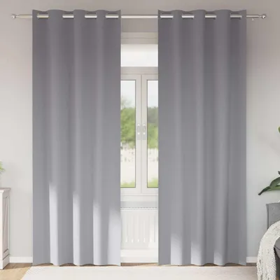 Produktbild von Langlebig Verdunkelungsvorhänge mit Vorhängen Hellgrau Polyester - Gardinen & Vorhänge Octo3893868 1parcel