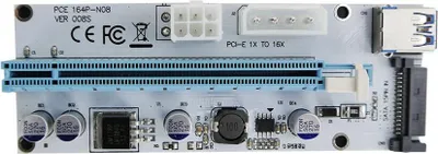 Image de Riser 008S USB3.0 PCI-E 1x-16x Alimentation 6 broches SATA