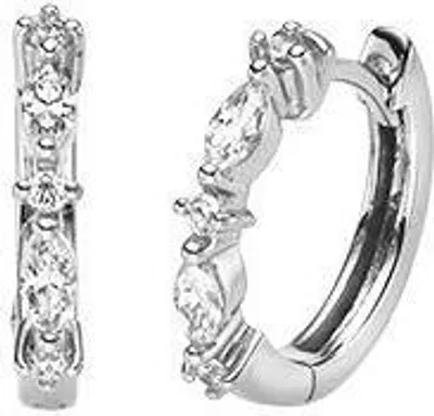 Produktbild von VIVENTY Creolen 925/000 Sterling Silber mit Zirkonia 786194