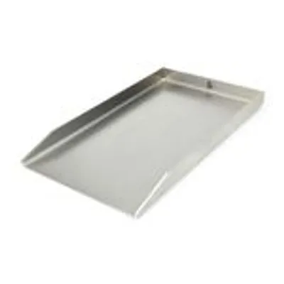 Obrázok produktu pre Edelstahl Grillplatte | Plancha 44,5x26cm - passend für Weber Spirit (ab 2013) | 4mm Massiv