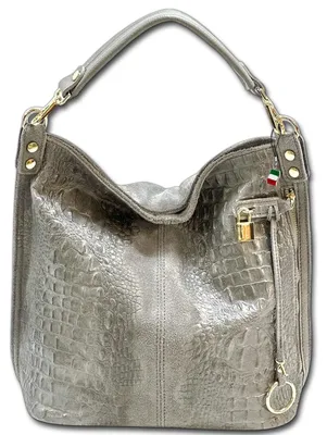 Produktbild von Florence Leder grau Tasche Beuteltasche Shopper Damen D3OTF162K