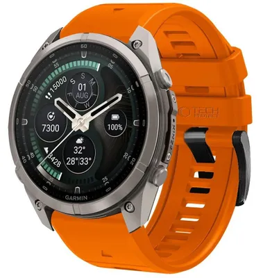 Obrázek produktu pro Silikonový kryt Tech-Protect pro hodinky Garmin Fenix 5 / 6 / 6 Pro / 7 / 8 / 8 Pro / E / 9 / 9 Pro, barva: oranžová (Signalorange), velikost: 51 mm