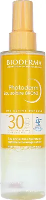 Image de Bioderma - Photoderm Eau Solaire Bronz SPF30 - Spray solaire hydratant résistant à l'eau 200 ml