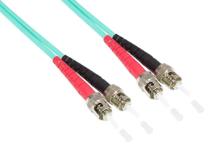 Produktbild von Patchkabel LWL Duplex OM3 (Multimode, 50/125) ST/ST, 3m, Good Connections®