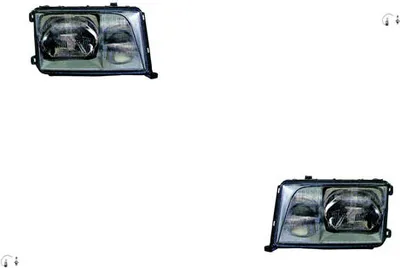 Produktbild von Scheinwerfer passend für Mercedes W124 93-95 mit H4 H3 Satz Links Rechts 1248208559 A1248208559 1248208659 A1248208659 Johns