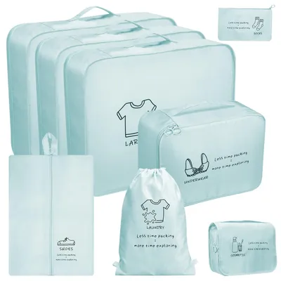 Produktbild von Omgoods – 8-teiliges Set von Reisekoffer-Organizern