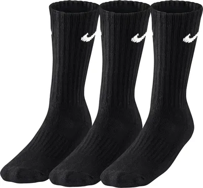 Produktbild von Nike Cushioned Crew-Trainingssocken (3 Paar) - Schwarz/Weiß Schwarz/Weiß S