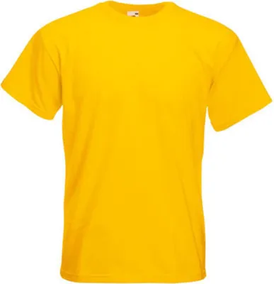 Produktbild von Fruit of the Loom 61-044-0 | Super Premium Herren T-Shirt - Farbe: Sunflower - Größe: S