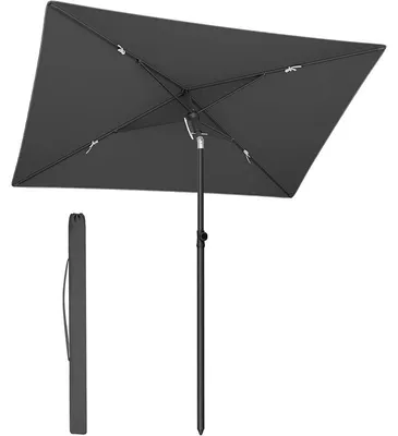 Produktbild von Gartensonnenschirm GPU024GZ01, 232 x 149 cm, UPF 50+, grau