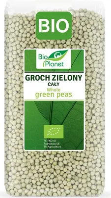 GROCH ZIELONY CAŁY BIO 500 g - BIO PLANET