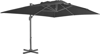 Immagine prodotto di Parasole da Giardino con Base Portatile Antracite