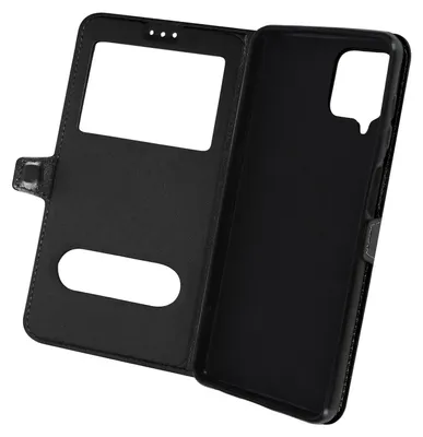 Obrázok produktu pre Avizar, Samsung Galaxy A22 Kryt s dvojitým oknom a funkciou stojana, čierny