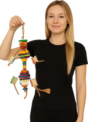 Produktbild von Papageien Kletterturm Groovy Frita - Kreatives Spielzeug Für Intelligenz Und Aktivität