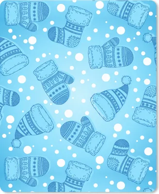 Produktbild von MuchoWow® Mauspad Mousepad Handschuhe - Mütze - Winter - Schnittmuster 19x23 cm - Mousepads - Maus Mat - Pad - Mausunterlage - Mauspads - Spielen