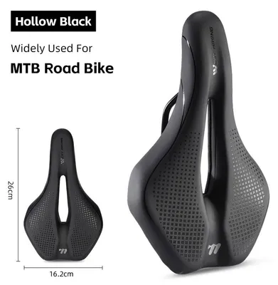 Immagine prodotto di Sella per bicicletta - Sella per bici da corsa - Ventilazione interna - Ammortizzazione - Rivestimento inPoliuretanoantiscivolo - 26 × 16,2 × 7 cm - 357,5 g