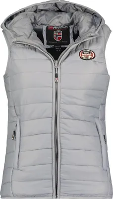 Produktbild von Geographical Norway Mädchen Weste Grau WW2008E/GNO-Light Grey Grösse 152