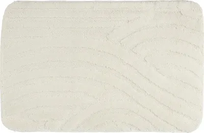 Image de Tapis de bain JEV, microfibre, 45 x 70 cm, beige
